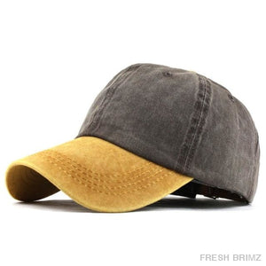 Mixed Plain Hat F240 Yellow Brown