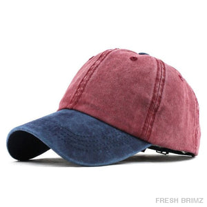 Mixed Plain Hat F240 Navy Red