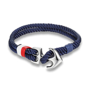 Blue Anchor Bracelet